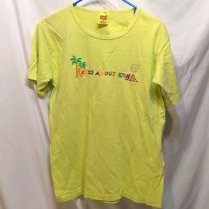 Anvil yellow t- shirt size medium